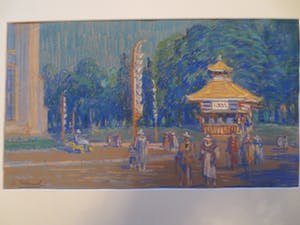 Leo Eland - Pastel Parkgezicht kopen? Bied vanaf 135!