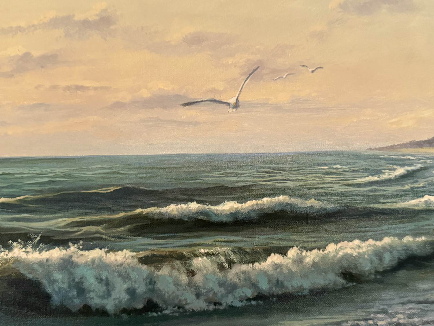 Ron Meilof - Prachtig Zeegezicht met Meeuwen kopen? Bied vanaf 1600!