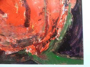 Niet of onleesbaar gesigneerd - Bloeiende tulp kopen? Bied vanaf 10!