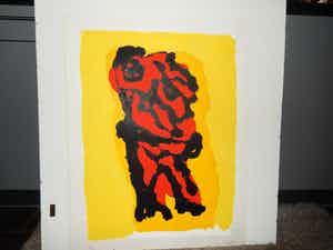 Karel Appel - Personage Rouge Jaune verkocht voor € 575!