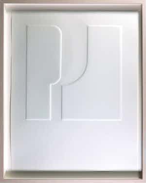 Harry van Kuyk - Reliëfdruk, P (uit het Groot Abecedarium) - Ingelijst verkocht voor € 150!