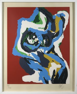 Karel Appel - Zeefdruk uit de serie Seven Days of Summer - Ingelijst kopen? Bied vanaf 1!