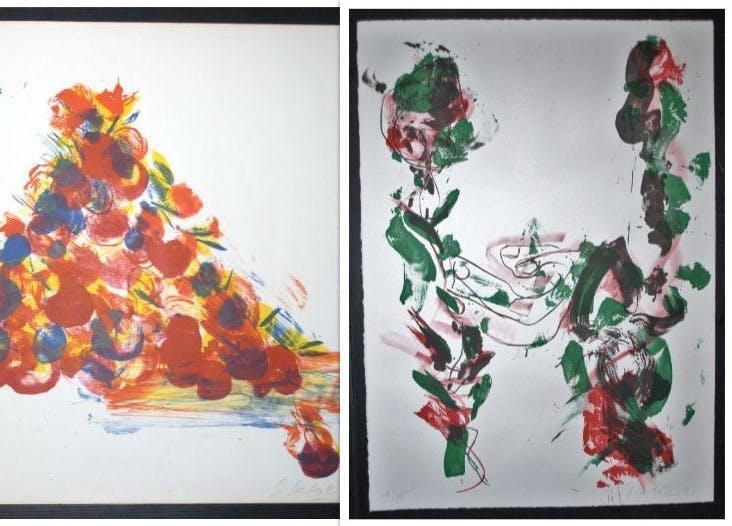 Ger Lataster - 2 litho's: uit 1992 en uit 1971 (=prent 190) verkocht voor € 40!