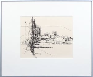 Piet Snoeren - Pentekening, Perrotet kopen? Bied vanaf 1!