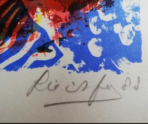 John Lie a Fo - REVE NOIR / KLEURLITHO / 70x50cm / SIG / 1988 kopen? Bied vanaf 30!