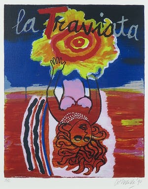 Corneille - Zeefdruk, La Traviata - Ingelijst kopen? Bied vanaf 1!