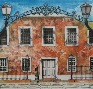 Rolf Weijburg - handgesigneerde kleurenets | 'Ilha de Moçambique' | 1999 (INGELIJST) kopen? Bied vanaf 125!