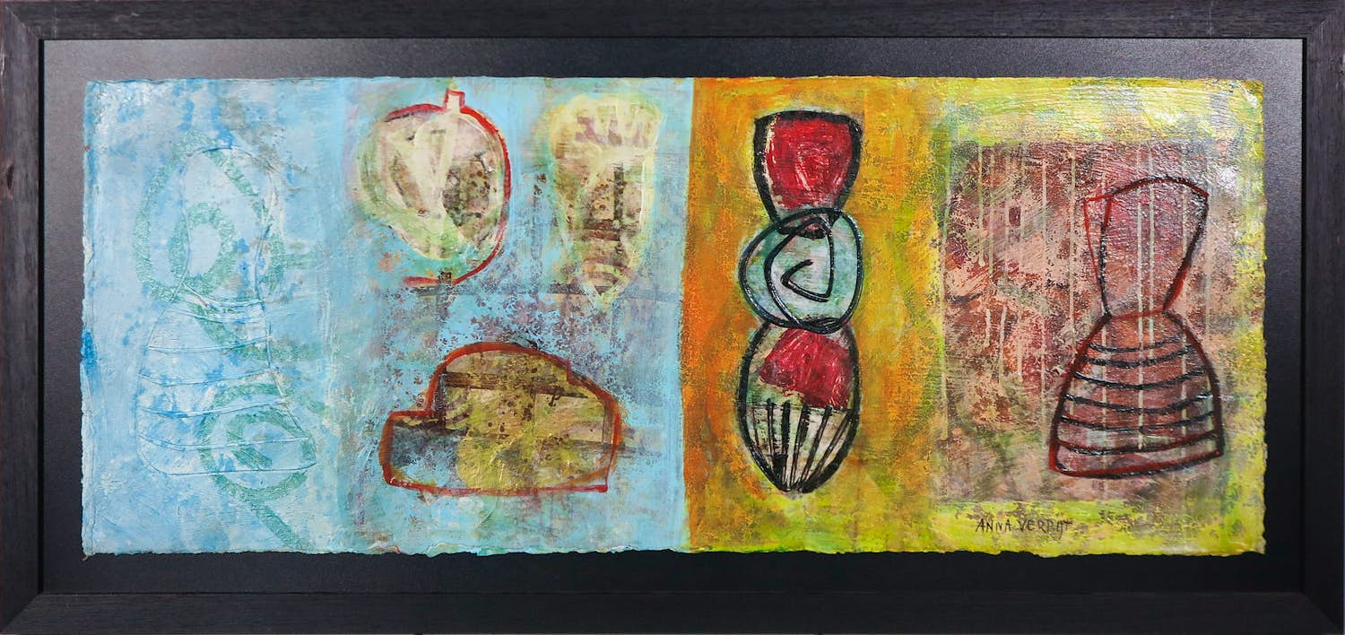 Anna Verrijt - Zeefdruk, Zonder titel - Ingelijst kopen? Bied vanaf 150!