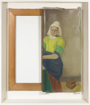 Anna Bonheur - Assemblage, Melkmeisje - Ingelijst kaufen? Bieten Sie von 100!