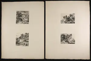 Ferdinand Kobell - Lot van acht etsen uit Oeuvres complètes de Ferdinand Kobell kopen? Bied vanaf 1!