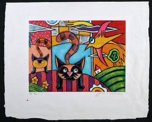 Michiel Molenaar - Zeefdruk, Zonder titel kopen? Bied vanaf 35!