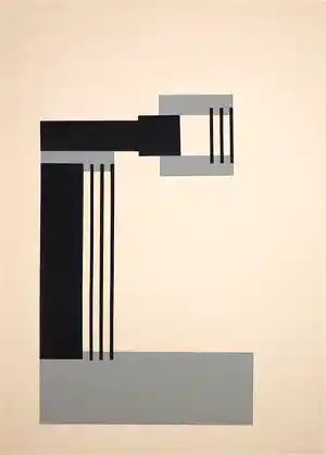 Barbara Kletter - Collage op papier, Zonder titel III verkocht voor € 50!