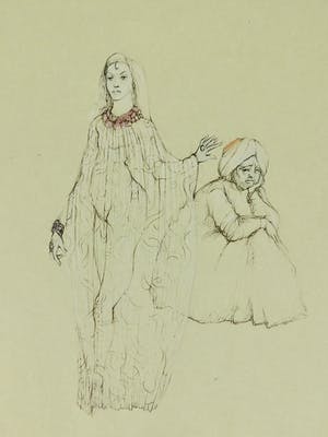 Leonor Fini - Jeune fille et servant kopen? Bied vanaf 30!