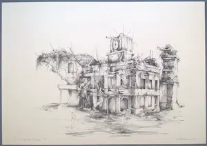 Dirkje Kuik - gezichten op Utrecht - 10 litho's kopen? Bied vanaf 425!