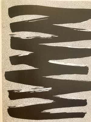 Jan Schoonhoven - zonder titel ( AMC Editie 1989) met lijst. verkocht voor € 725!