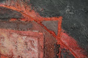 Joop Birker - Schrijn - Olie en materie op paneel - ingelijst - GROOT kopen? Bied vanaf 250!