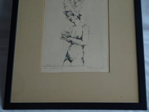 Theo Daamen - (1939-2021) : Ingelijste ets , Zonder titel – 1970 – oplage 12 kopen? Bied vanaf 50!