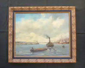 Cornelis Johannes van der Aa - Havengezicht verkauft für € 175!