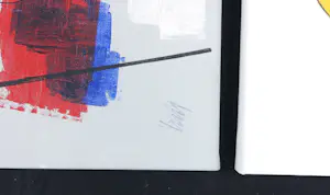 Menno Meijer - Lot van drie geometrisch-abstracte werken in gemengde techniek (verf, metaal) kopen? Bied vanaf 50!