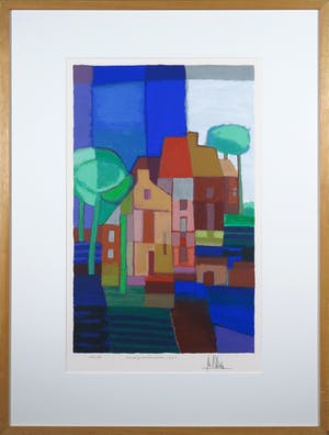 Ton Schulten - Zeefdruk, Voorjaarsbomen - Ingelijst kopen? Bied vanaf 200!