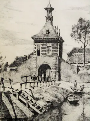 Hendrikus Roodenburg - Grafiek - Dalempoort Gorinchem kopen? Bied vanaf 75!