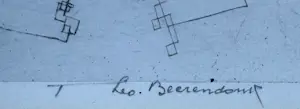Theo Beerendonk - Lijnets op papier | 'Zaterdag 11 april 1970' | 1970 kopen? Bied vanaf 80!