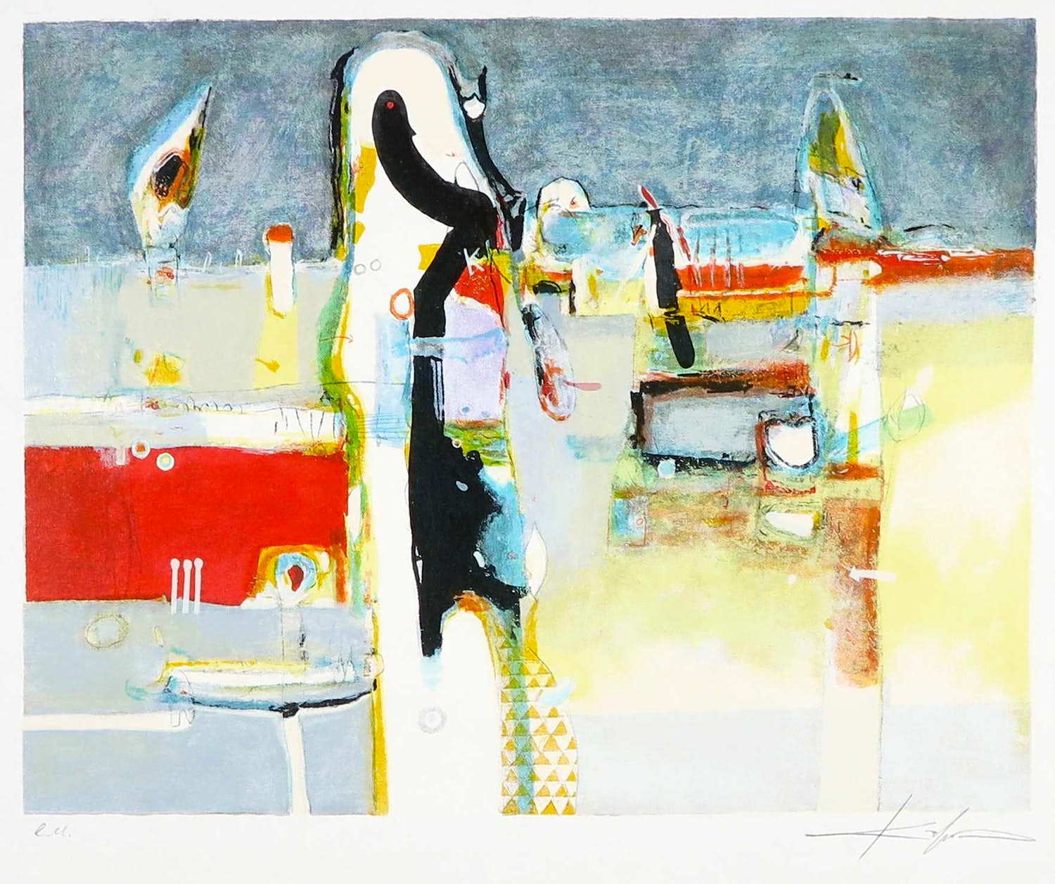 Kantcho Kanev - Zeefdruk, Blue kopen? Bied vanaf 1!