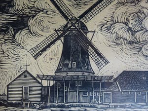 Willem Karel Rees - Molen "De Bonte Hen". kopen? Bied vanaf 40!