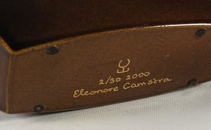 Eleonora Camstra - Aardewerk, Dekseldoos met bladgoud kopen? Bied vanaf 1!