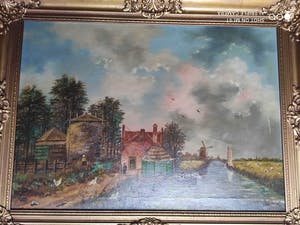 Niet of onleesbaar gesigneerd - Landschap, Stilleven kopen? Bied vanaf 1!