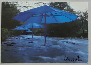 Christo - Umbrella Project for Japan - USA inc. original stofmonster XL -handgesigneerd kopen? Bied vanaf 139!