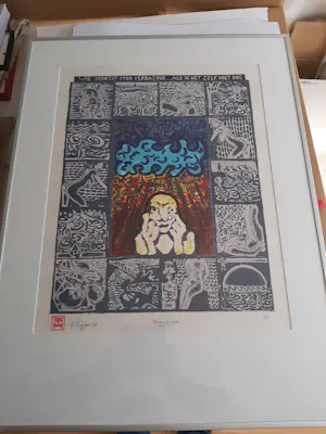 Frank Hulscher - Litho, Brainstorm. kopen? Bied vanaf 40!