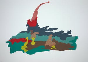 Henri Plaat - Gouache, Zonder titel (Groot) kopen? Bied vanaf 1!