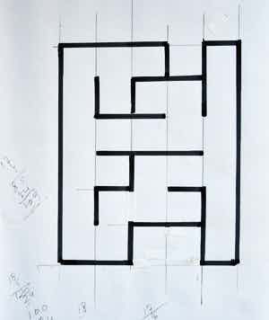 Siep van den Berg - #CONSTRUCTIVISTISCHE PENTEKENING # 1990, mint verkocht voor € 39!