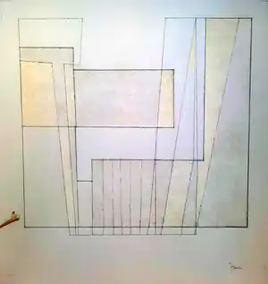 Piet Franz - Inkttekening - minimalistisch lijnenspel - 22213 verkauft für € 50!