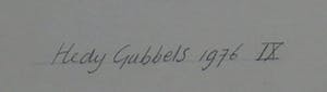 Hedy Gubbels - potloodtekening - 1976 kopen? Bied vanaf 45!