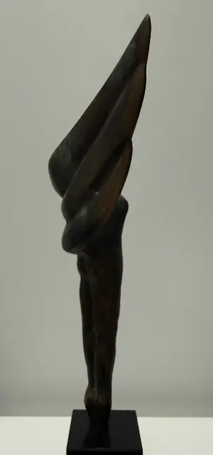 Ruurd Hallema - bronzen sculptuur | 'Engel' | Hardstenen sokkel kopen? Bied vanaf 350!