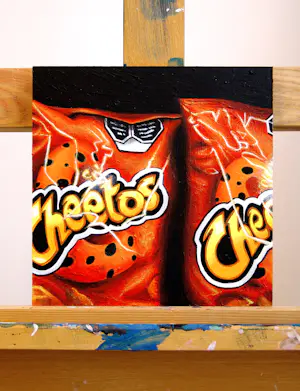 Gerard Boersma - Cheetos (Stilleven van twee zakken Cheetos kaaschips ) kopen? Bied vanaf 125!