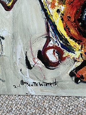 Jan te Wierik - Gesigneerd schilderstuk op paneel kopen? Bied vanaf 600!