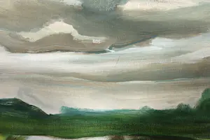 Liz Strick - Olieverf op doek, Two cows kopen? Bied vanaf 1!