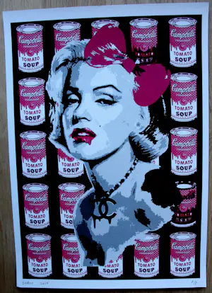 Death NYC - Zeefdruk: Pink Campbell Soup - 2015 kopen? Bied vanaf 60!