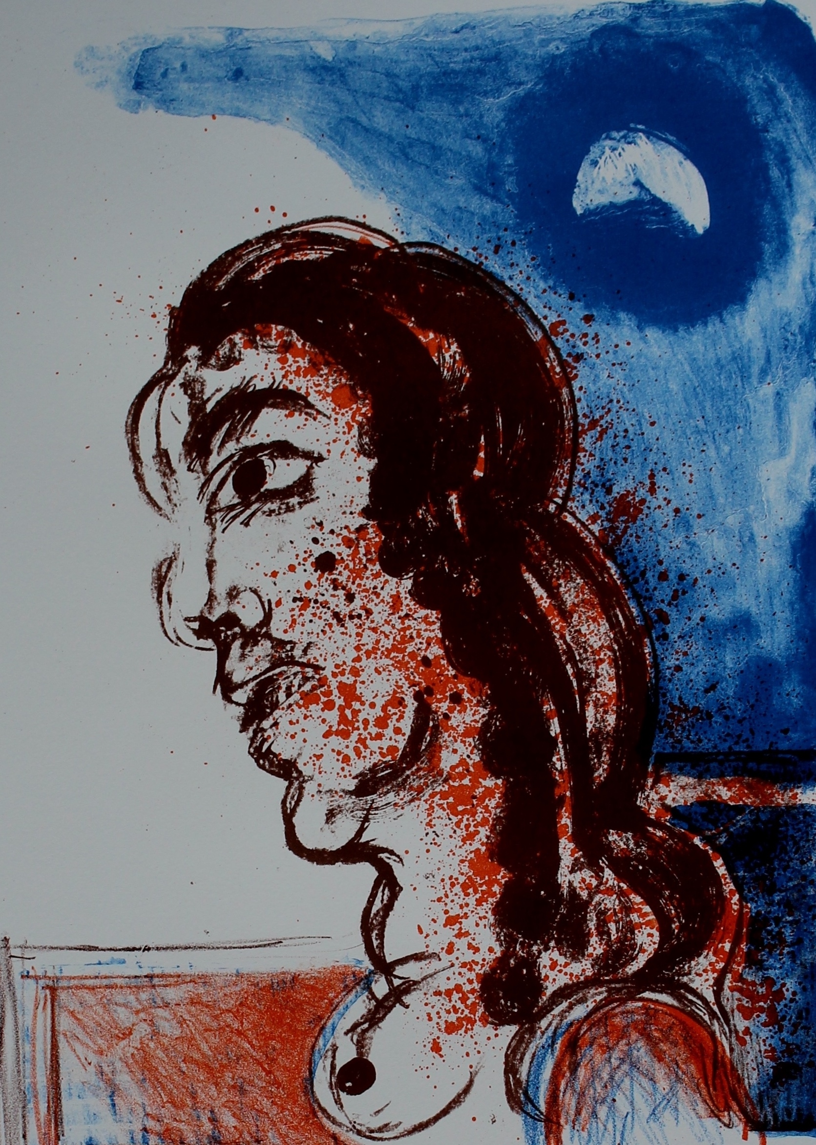 Lucebert - Litho met gedicht - 1969 verkocht voor € 225!