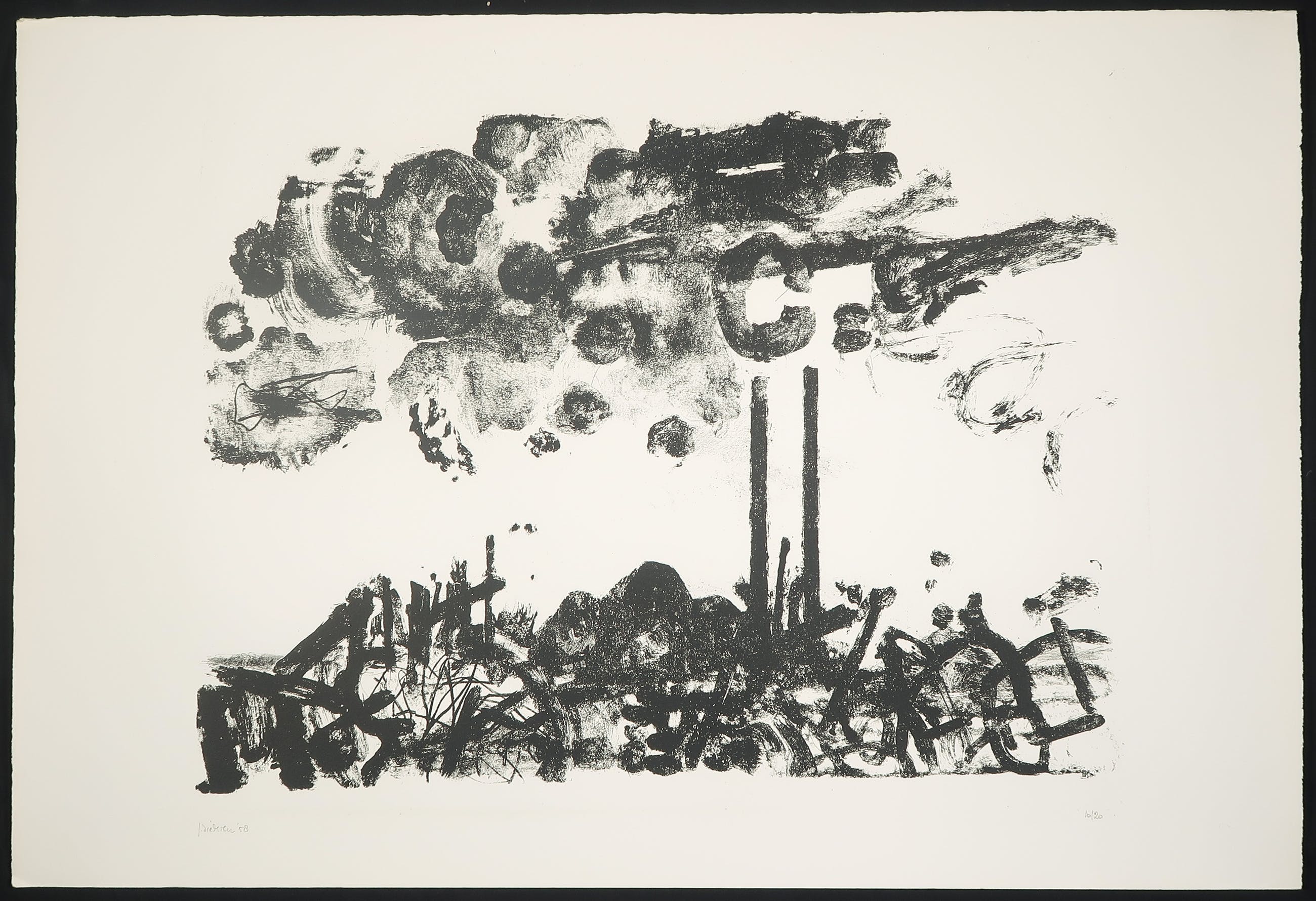 Jef Diederen - Litho, Zonder titel kopen? Bied vanaf 35!