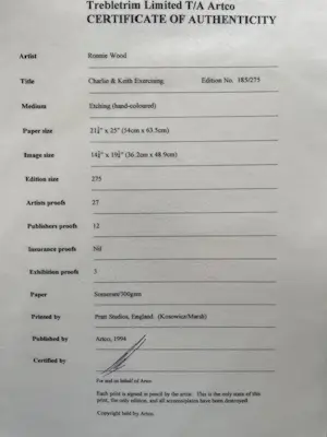 Ronnie Wood - Charlie & Mick Relaxing kopen? Bied vanaf 2950!