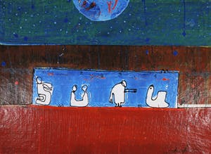 Kantcho Kanev - Gemengde techniek op karton, Zonder titel (Zeer Groot) kopen? Bied vanaf 100!