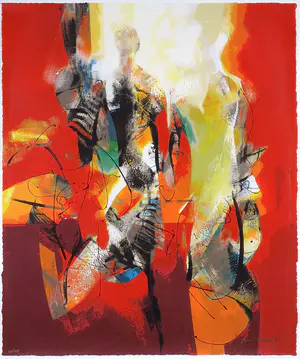 Peter Meijer - Zeefdruk, De dag dat jij kwam - Ingelijst (Groot) kopen? Bied vanaf 50!