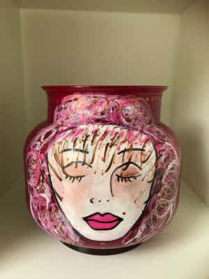 Marianne Bey - Pink Woman verkocht voor € 30!