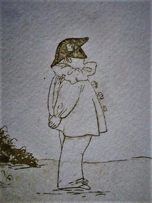 Yvonne de Jonge-Melly - Knappe, in zeer kleine oplage gemaakte Kleuren Ets "Clown en Luchtballon" kopen? Bied vanaf 19!