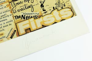 Panamarenko - In Space, Litho en Collage 2003, handgesigneerd met certificaat kopen? Bied vanaf 850!