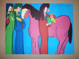 Walasse Ting - geen titel verkocht voor € 325!